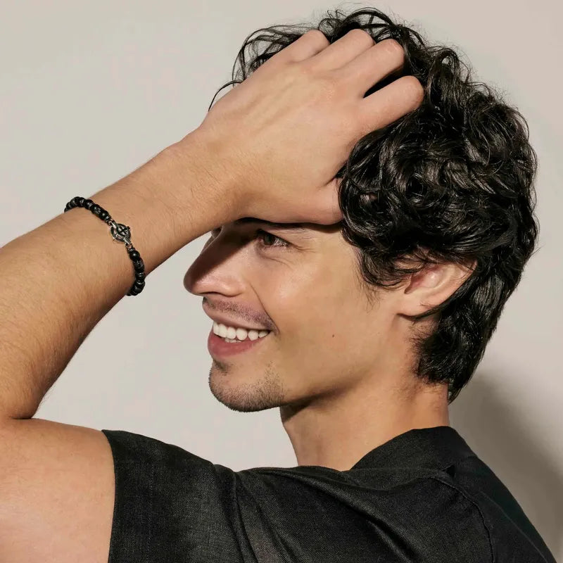 Nomination ManVision Steel Anchor Bracelet with Natural Stones