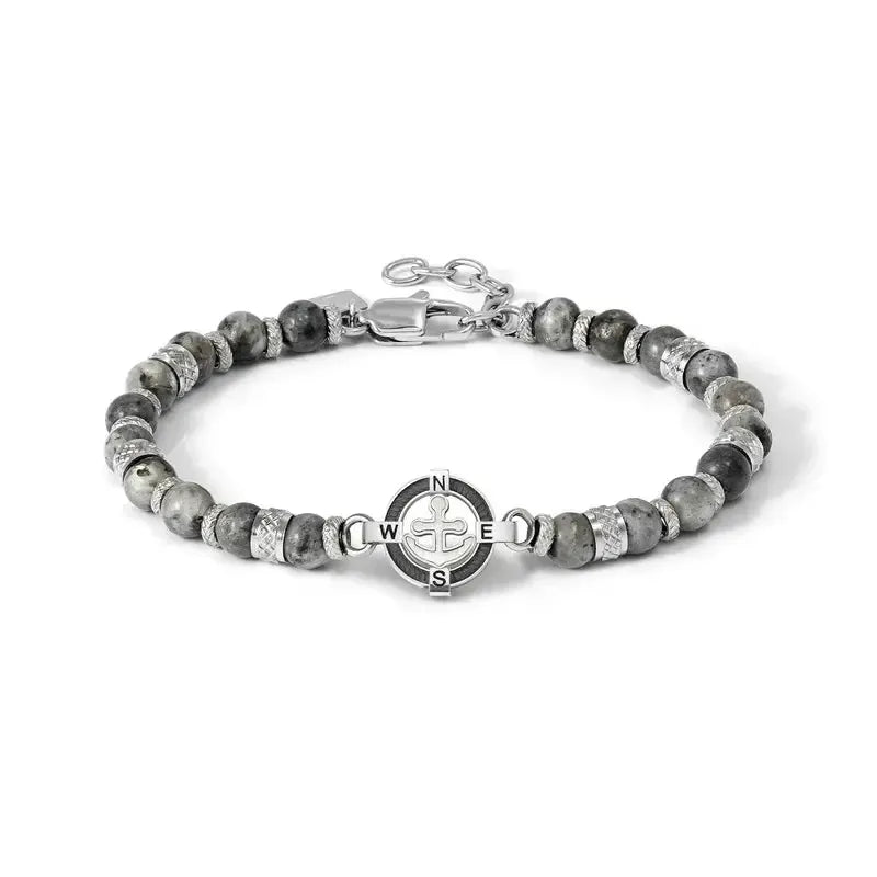 Nomination ManVision Steel Anchor Bracelet with Natural Stones
