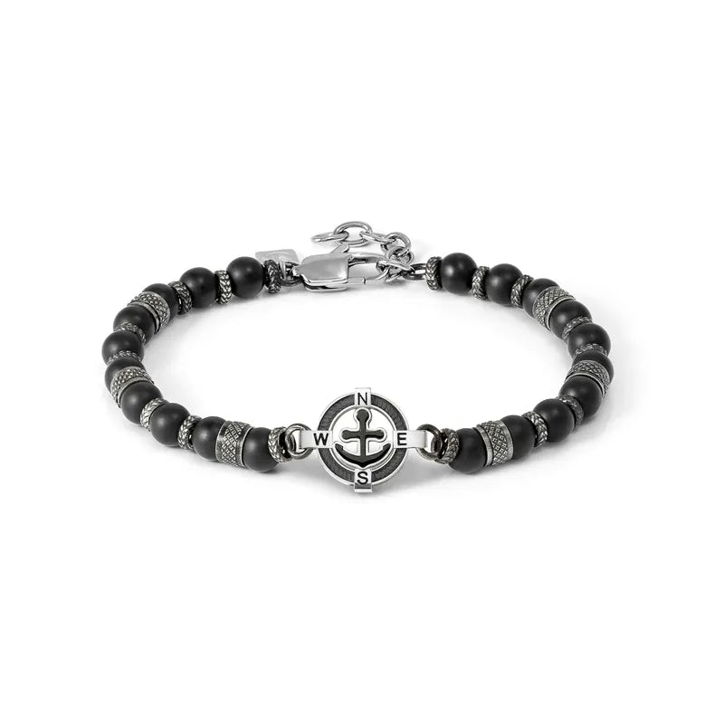 Nomination ManVision Steel Anchor Bracelet with Natural Stones