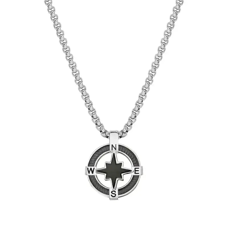 Nomination ManVision Stones Ed Black Necklace, Wind Rose