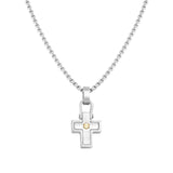 Nomination Manvision Necklace, Cross, Hexagonal Screw, Stainless Steel