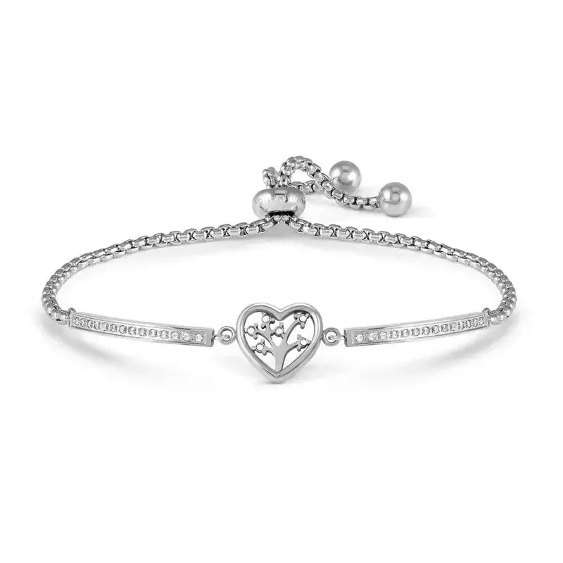 Nomination Milleluci Adjustable Stainless-Steel Tree of Life Heart Bracelet