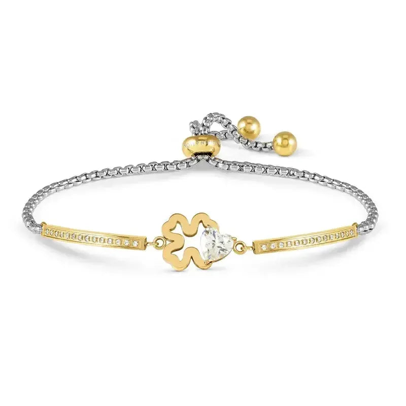 Nomination Milleluci Gold Four-Leaf Clover Bracelet