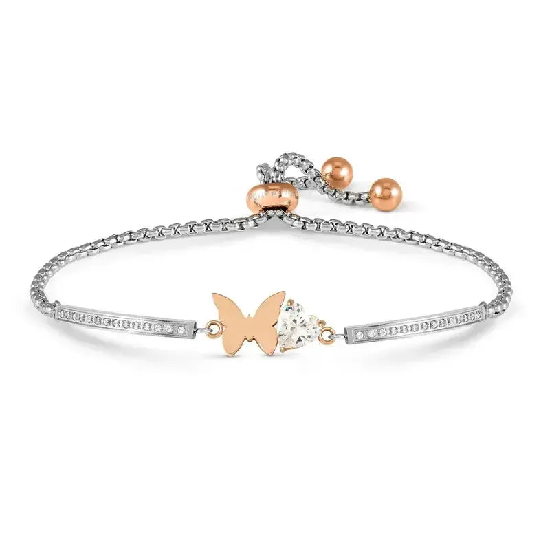 Nomination Milleluci Rose Gold Bracelet with Butterfly