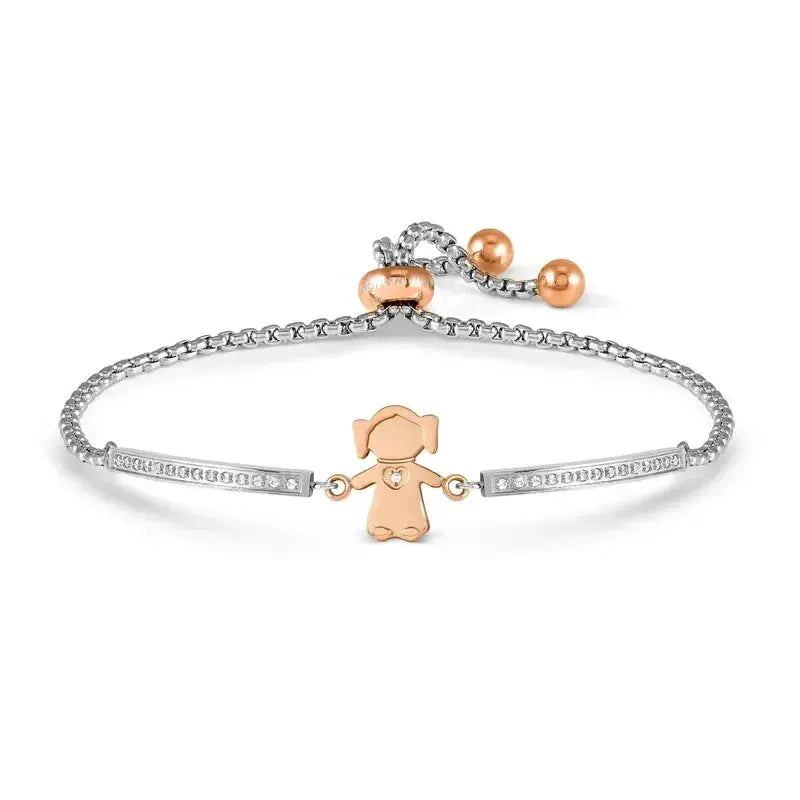 Nomination Milleluci Rose Gold Bracelet with Girl