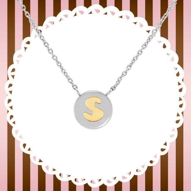 Nomination My Bon Bon Necklace Letter S, 24K Gold