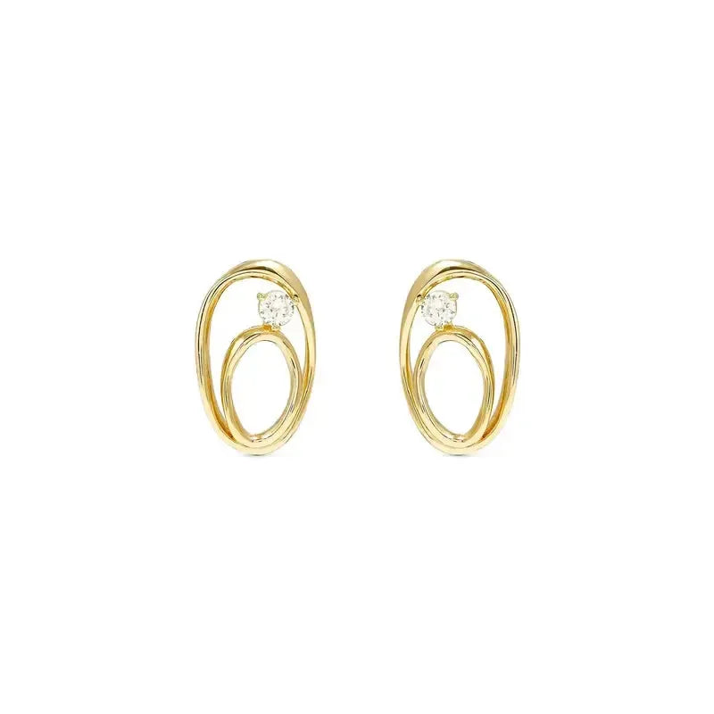 Nomination My Rebel Art Gold Oval Earrings