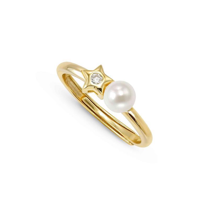 Nomination Pearls Loop Ring, Star and Pearl