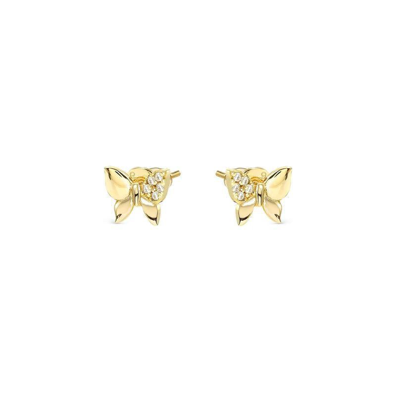 Nomination Petit Sparkle Dainty Butterfly Stud Earrings