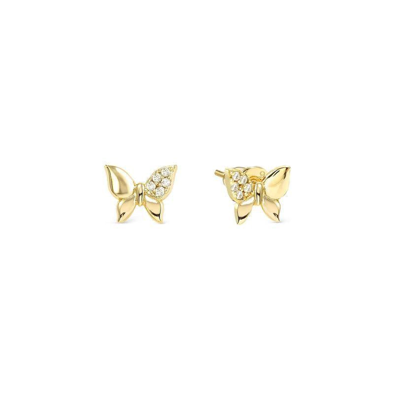 Nomination Petit Sparkle Dainty Butterfly Stud Earrings