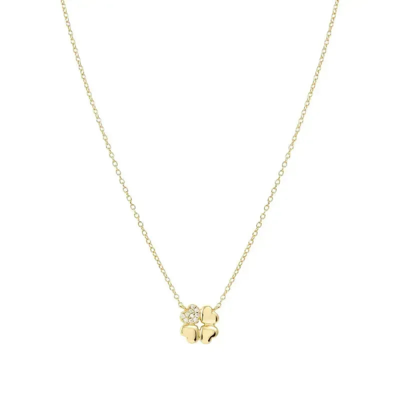 Nomination Petit Sparkle Gold Four-Leaf Clover Necklace