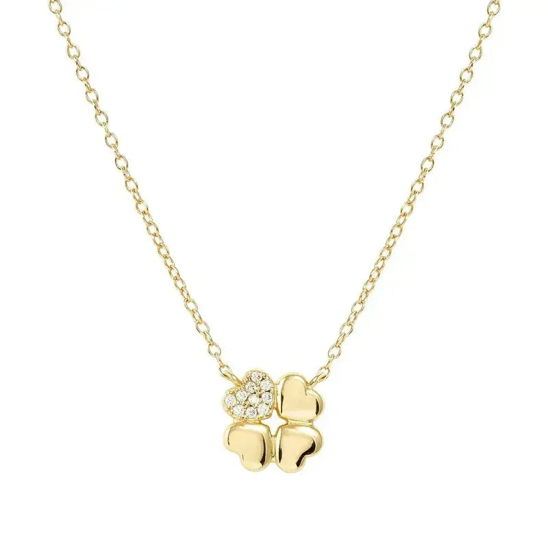 Nomination Petit Sparkle Gold Four-Leaf Clover Necklace