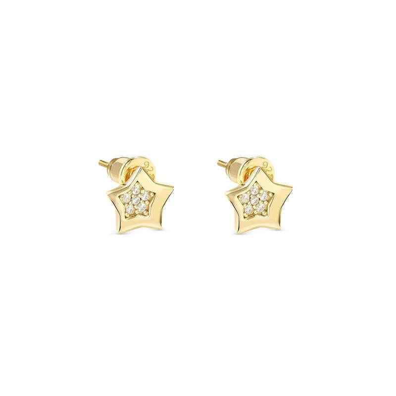 Nomination Petit Sparkle Gold Star Stud Earrings