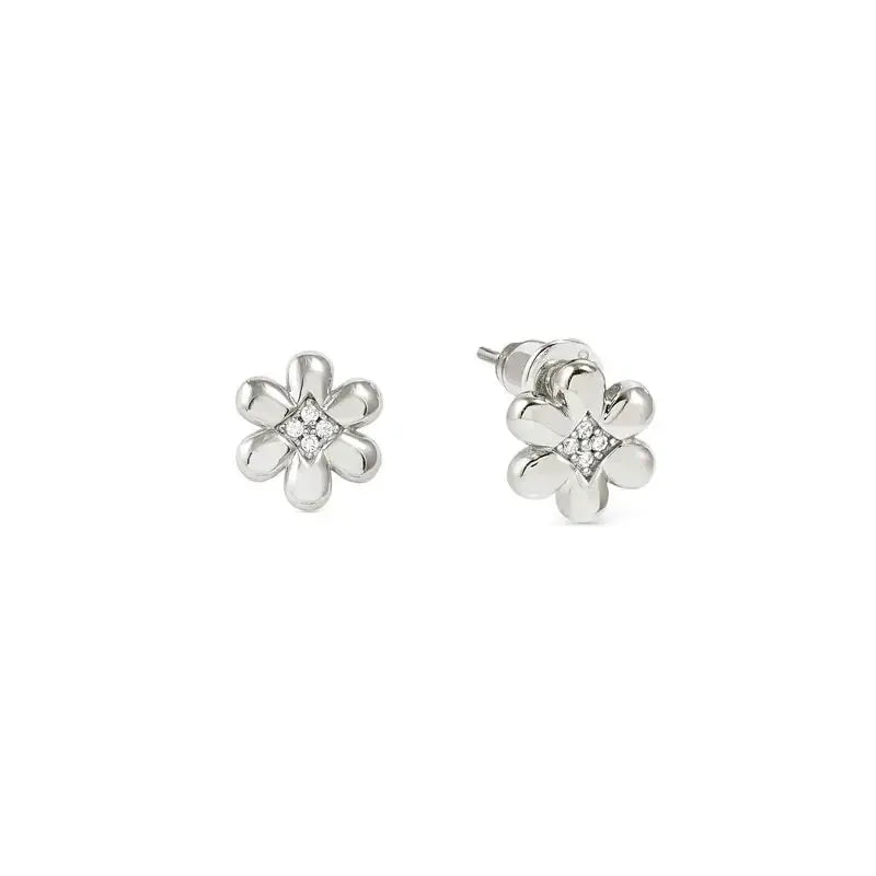 Nomination Petit Sparkle Silver Flower Stud Earrings