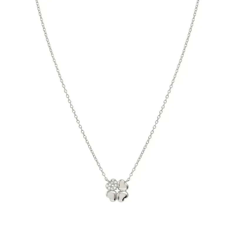 Nomination Petit Sparkle Silver Four-Leaf Clover Necklace