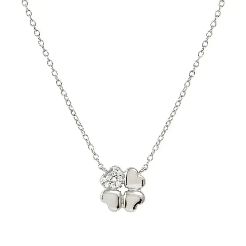 Nomination Petit Sparkle Silver Four-Leaf Clover Necklace