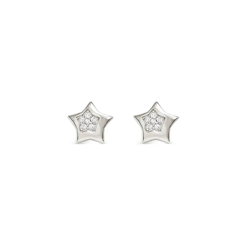 Nomination Petit Sparkle Silver Star Stud Earrings