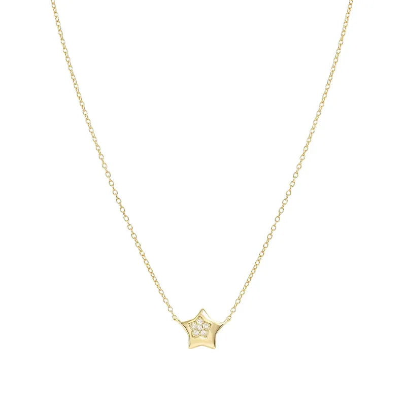 Nomination Petit Sparkle Sterling Gold Star Necklace