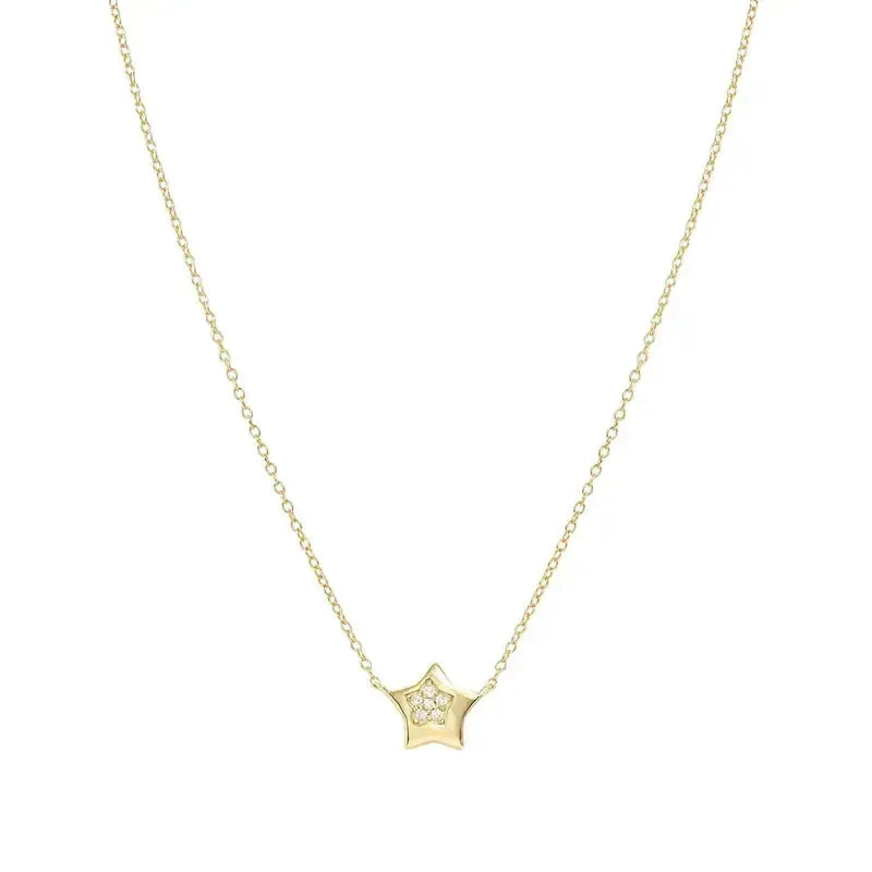 Nomination Petit Sparkle Sterling Gold Star Necklace
