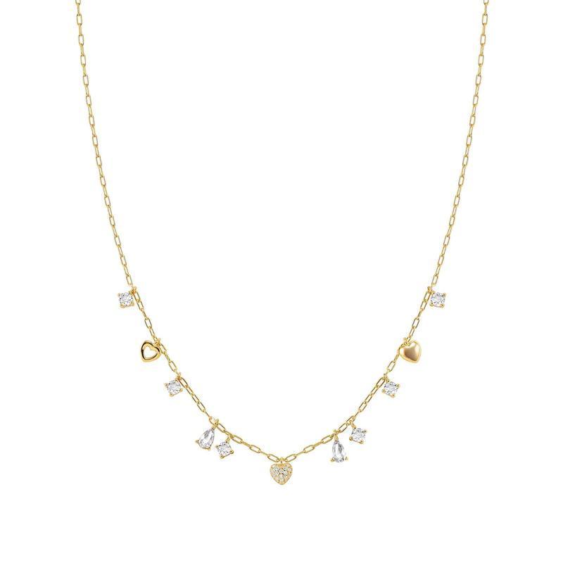 Nomination Precious Moves Necklace, Hearts and Pendants, Gold