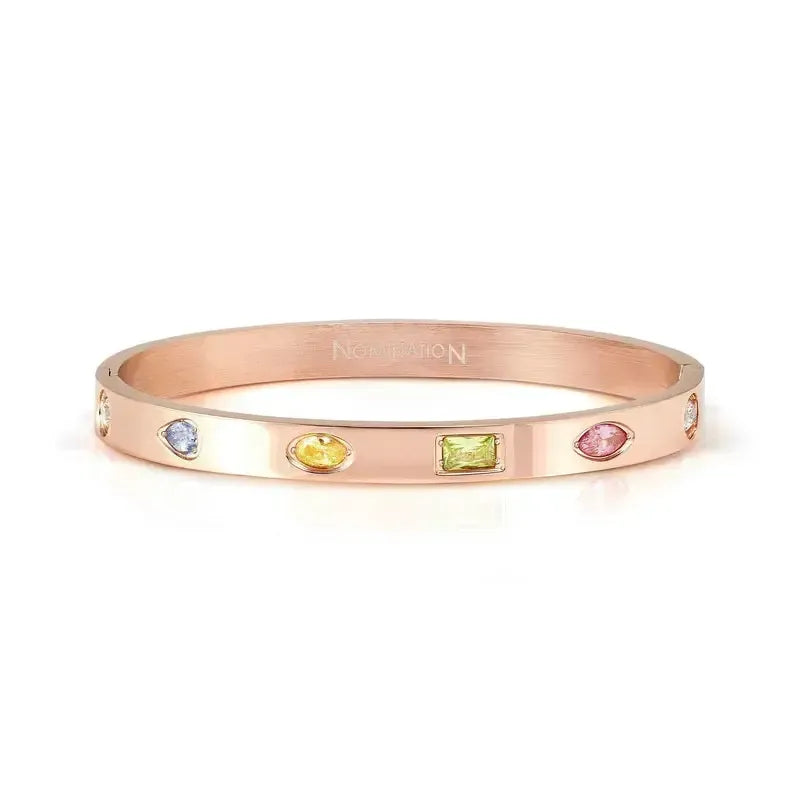 Nomination Pretty Bangles Multi-Colour Rose Gold Bracelet