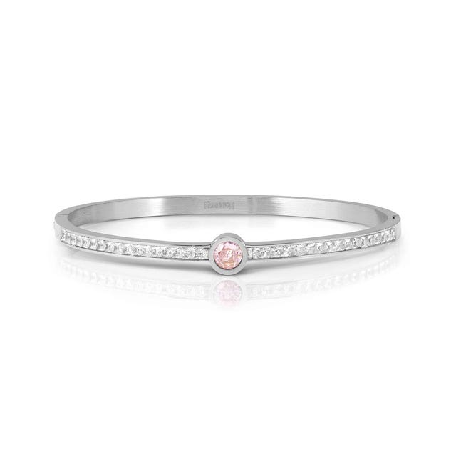 Nomination Pretty Bangles Steel Bracelet Central Zirconia