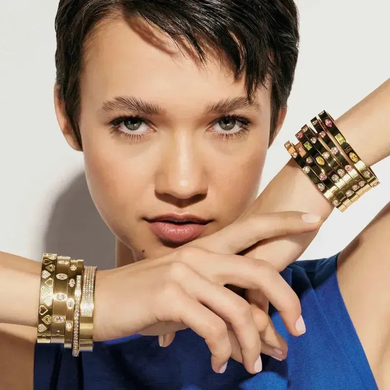 Nomination Pretty Bangles Wide Gold Bracelet