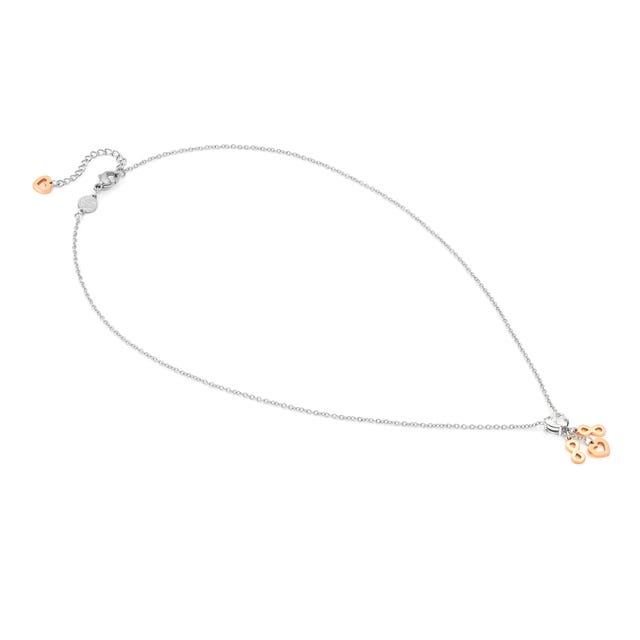 Nomination Principessina Necklace Pendant, Infinity, Cubic Zirconia, Rose Gold