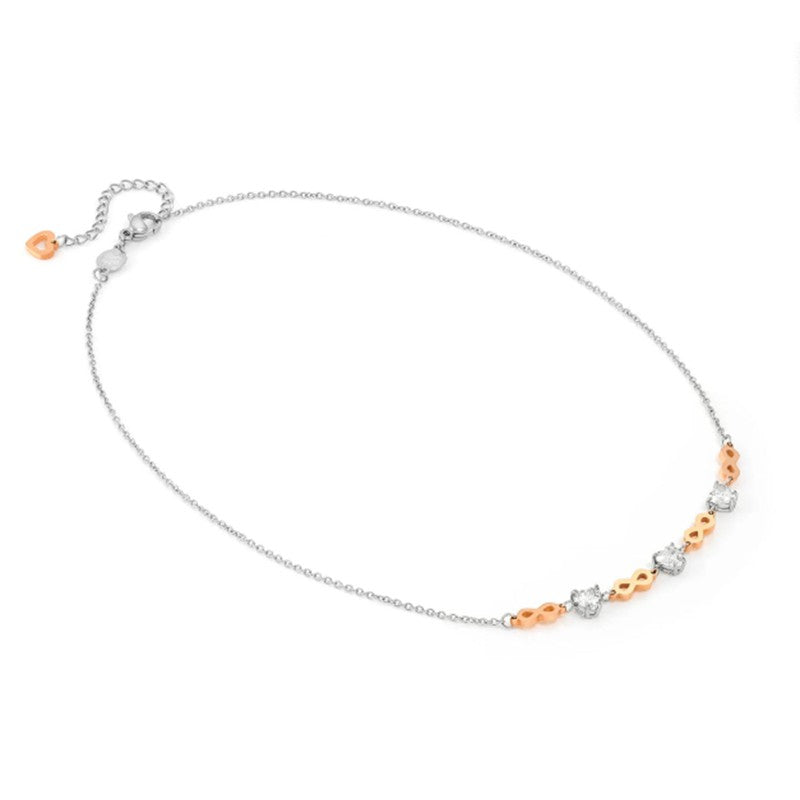 Nomination Principessina Necklace, Rose Gold Infinity & Stones
