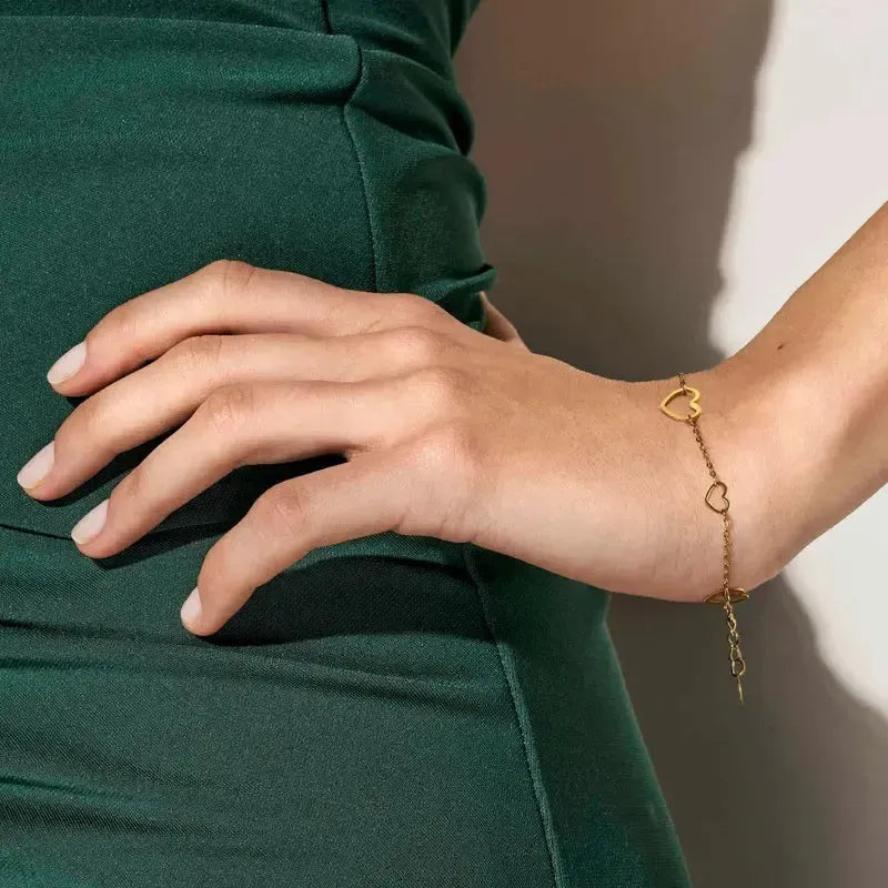 Nomination Ritmatika Gold Heart Bracelet