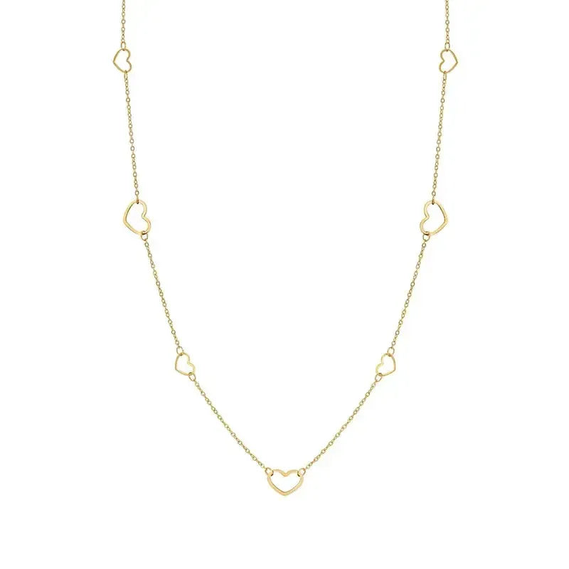 Nomination Ritmatika Long Gold Heart Necklace