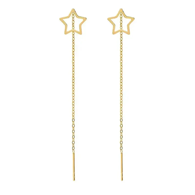 Nomination Ritmatika Long Gold Star Earrings