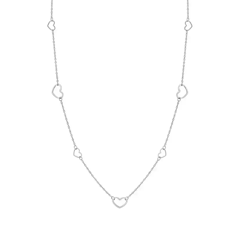 Nomination Ritmatika Long Silver Heart Necklace