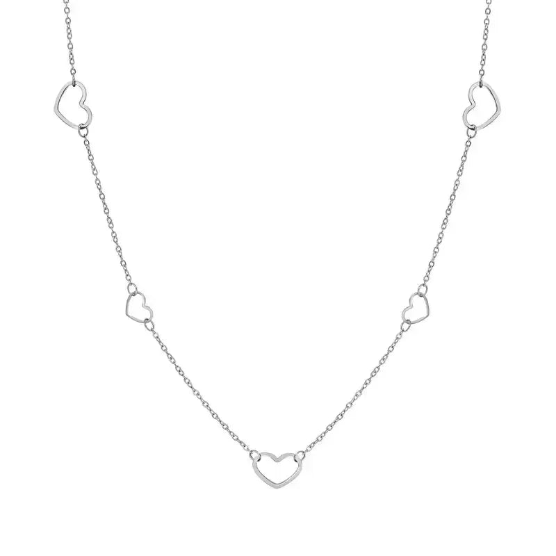 Nomination Ritmatika Long Silver Heart Necklace