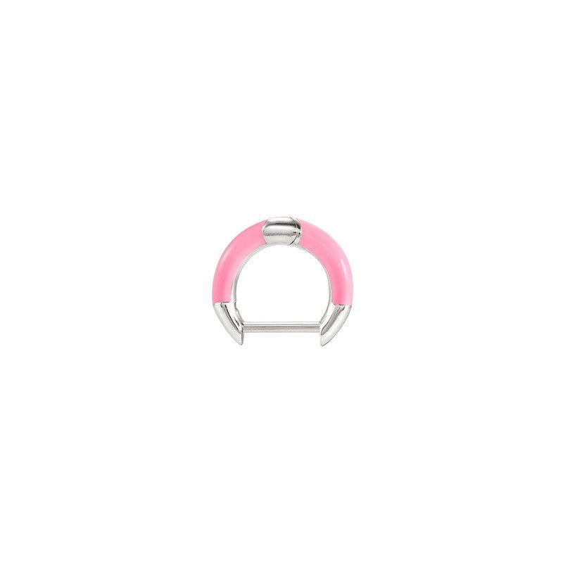 Nomination SEIMIA SINGLE EARRING, STERLING SILVER, PINK ENAMEL