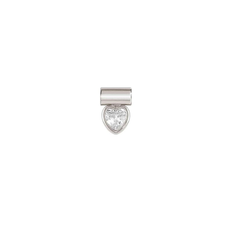Nomination SeiMia Pendant Cubic Zirconia Heart, Silver - front