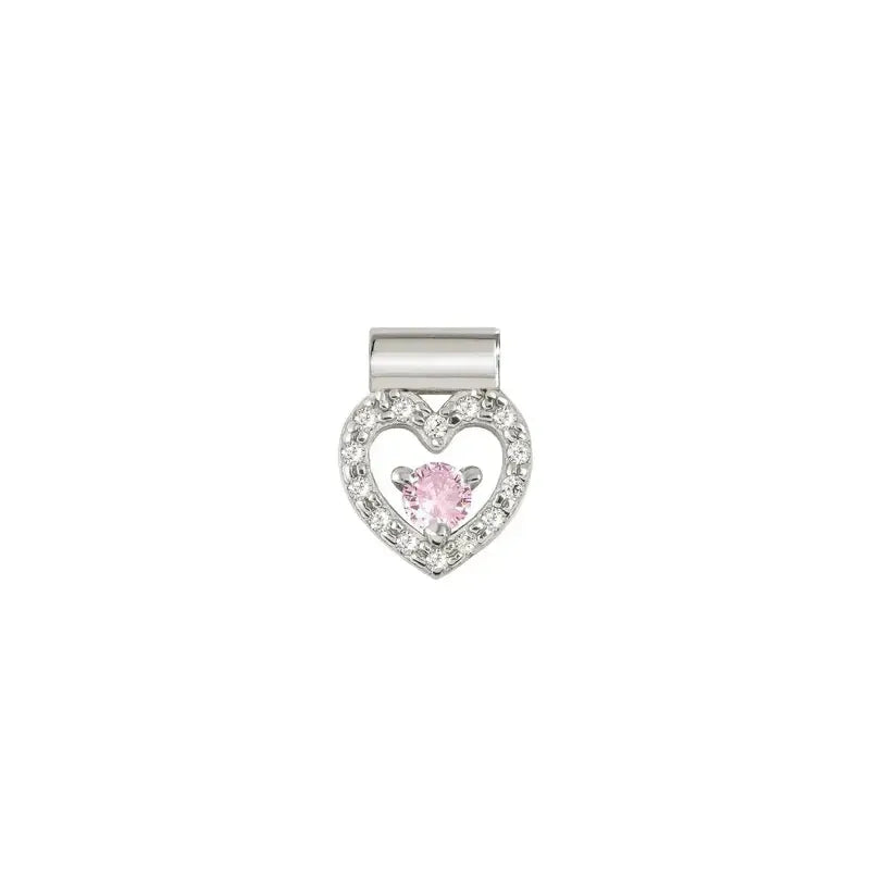 Nomination SeiMia Sterling Pink Heart Charm Pendant