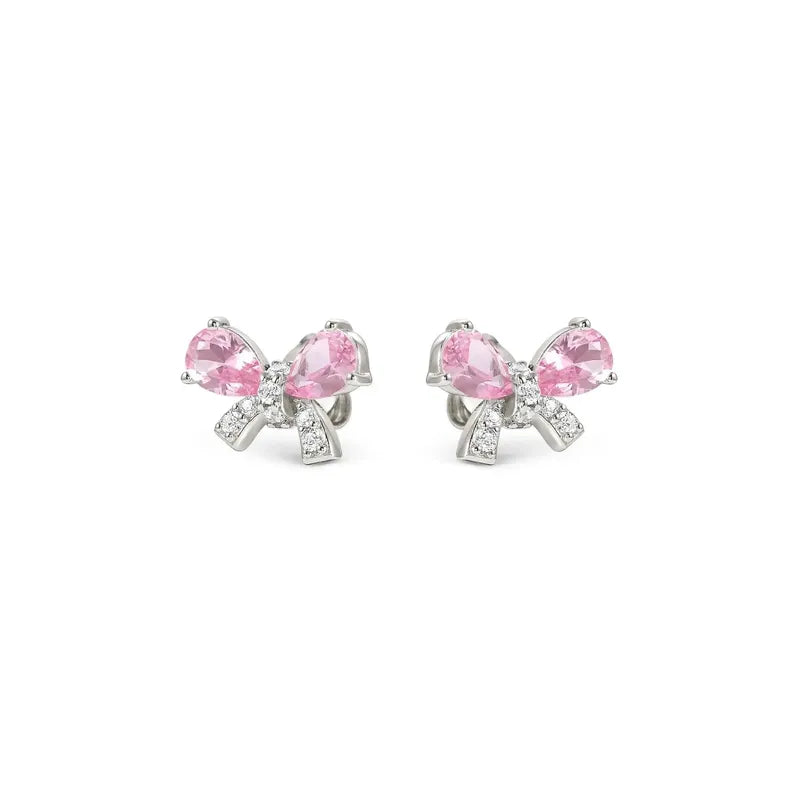 Nomination Shine Me Up Earrings, Bow with Cubic Zirconia, Sterling Silver
