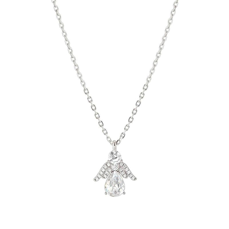 Nomination Shine Me Up Necklace, Angel with Cubic Zirconia, Sterling Silver