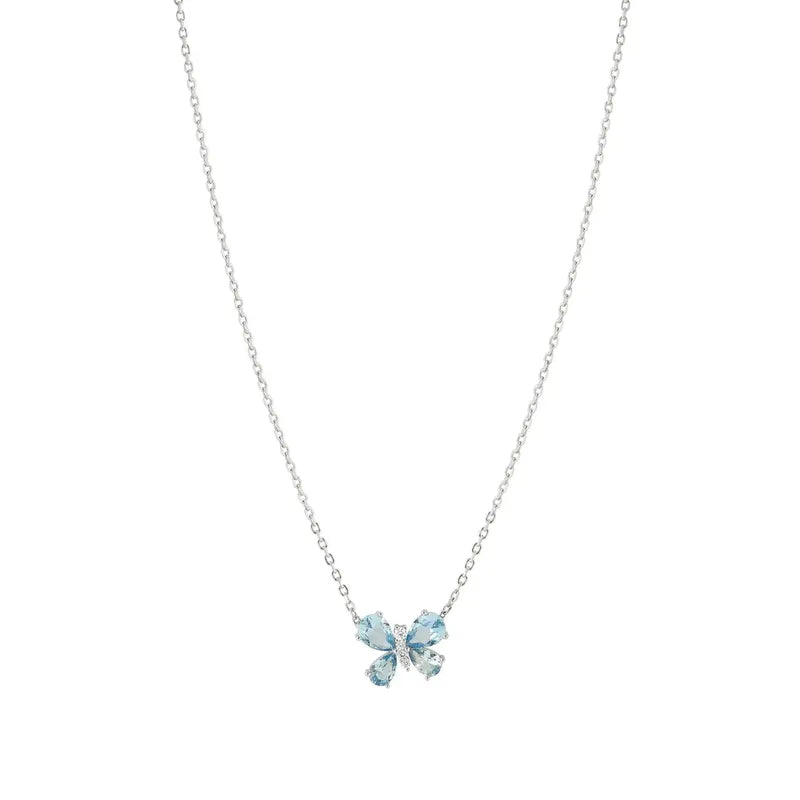 Nomination Shine Me Up Necklace, Butterfly with Cubic Zirconia, Sterling Silver