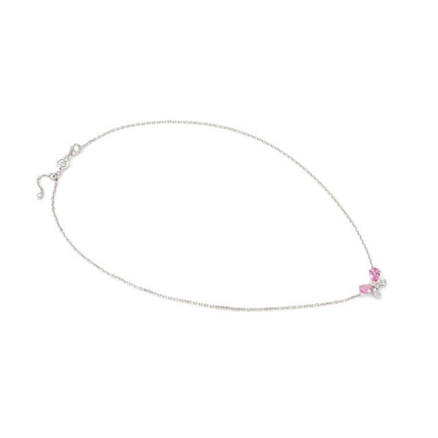 Nomination Shine Me Up Gemstone Bow Necklace with Cubic Zirconia