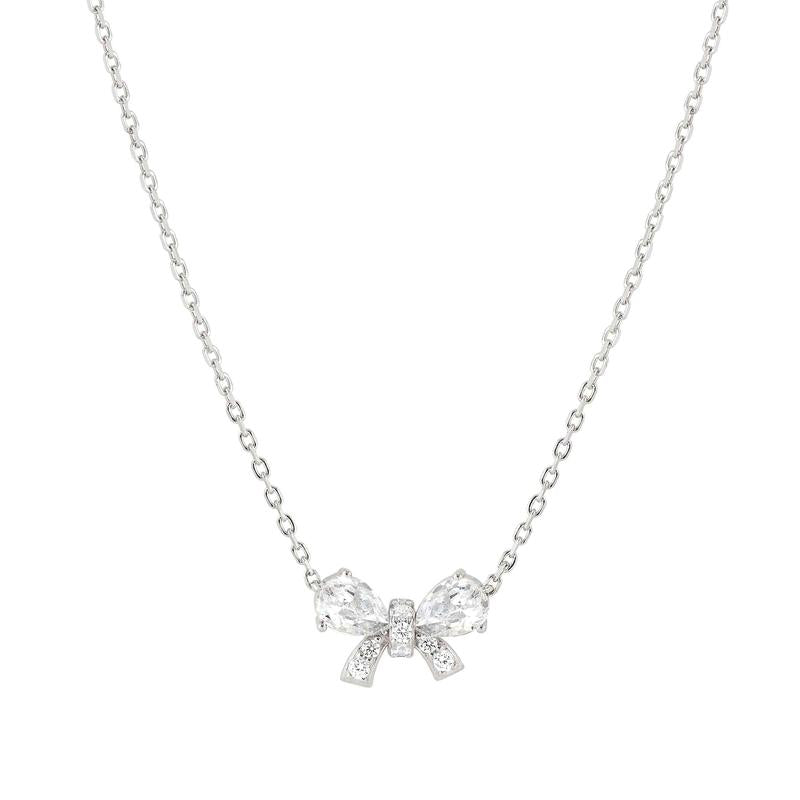 Nomination Shine Me Up Gemstone Bow Necklace with Cubic Zirconia