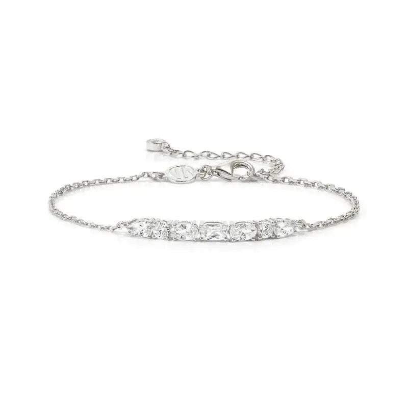 Nomination Silver Colour Wave Aurora Bracelet with White Cubic Zirconia