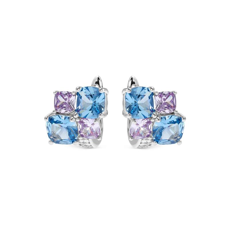 Nomination Silver Colour Wave Aurora Cubic Zirconia Latch-Back Earrings