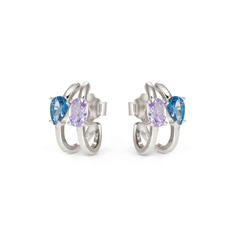 Nomination Silver Colour Wave Aurora Hoop Earrings