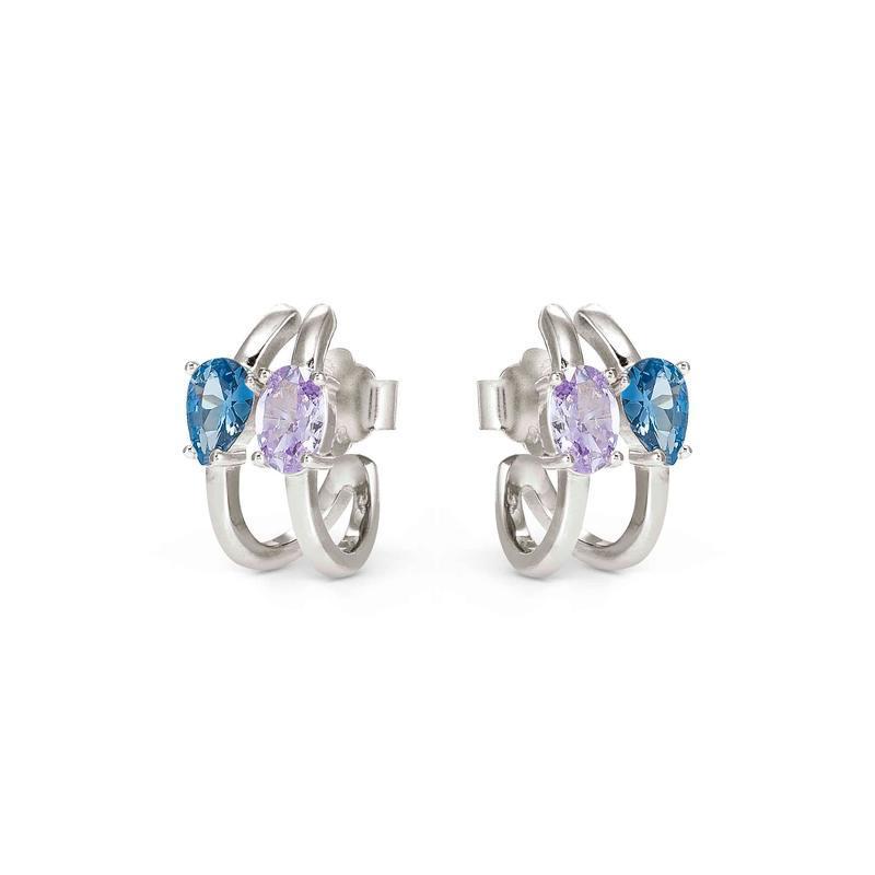 Nomination Silver Colour Wave Aurora Hoop Earrings