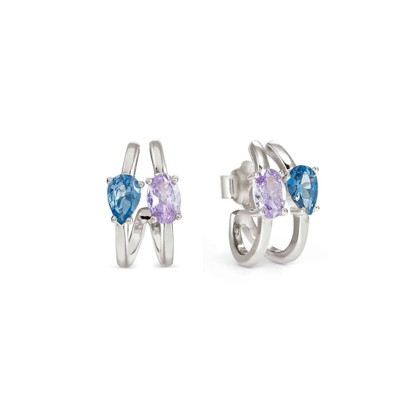 Nomination Silver Colour Wave Aurora Hoop Earrings