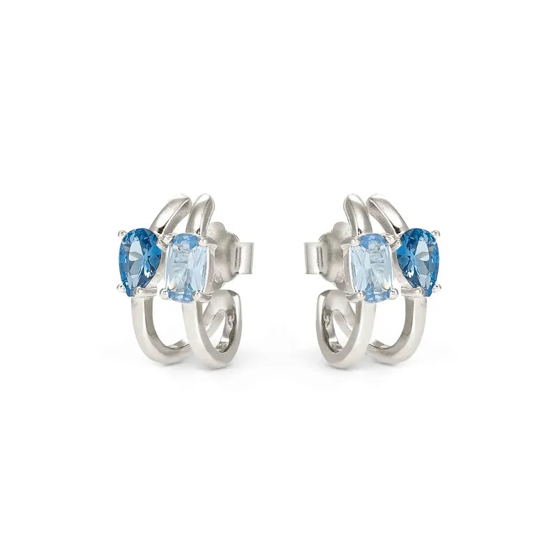 Nomination Silver Colour Wave Aurora Hoop Earrings