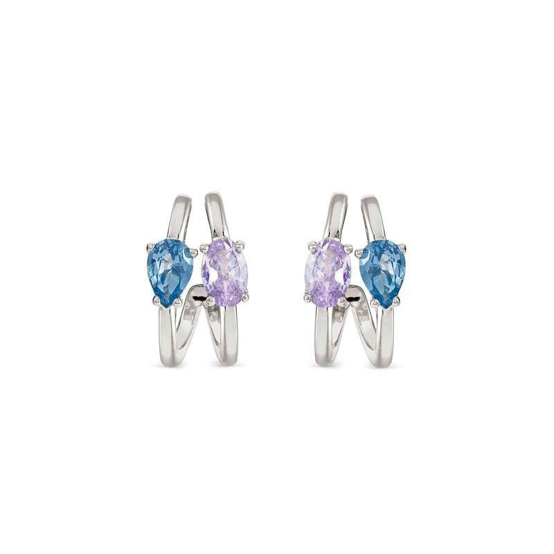 Nomination Silver Colour Wave Aurora Hoop Earrings