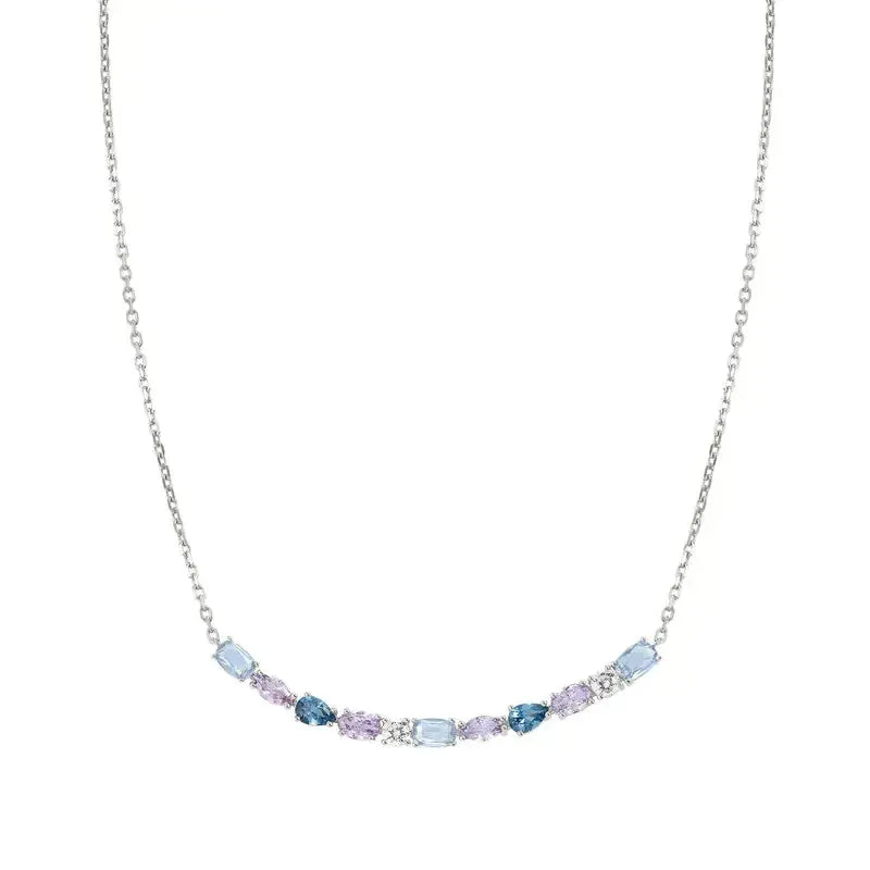 Nomination Silver Colour Wave Aurora Long Bar Necklace